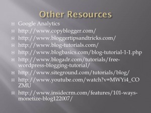 Other Resources