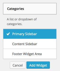 Assign Widgets Without Drag and Drop
